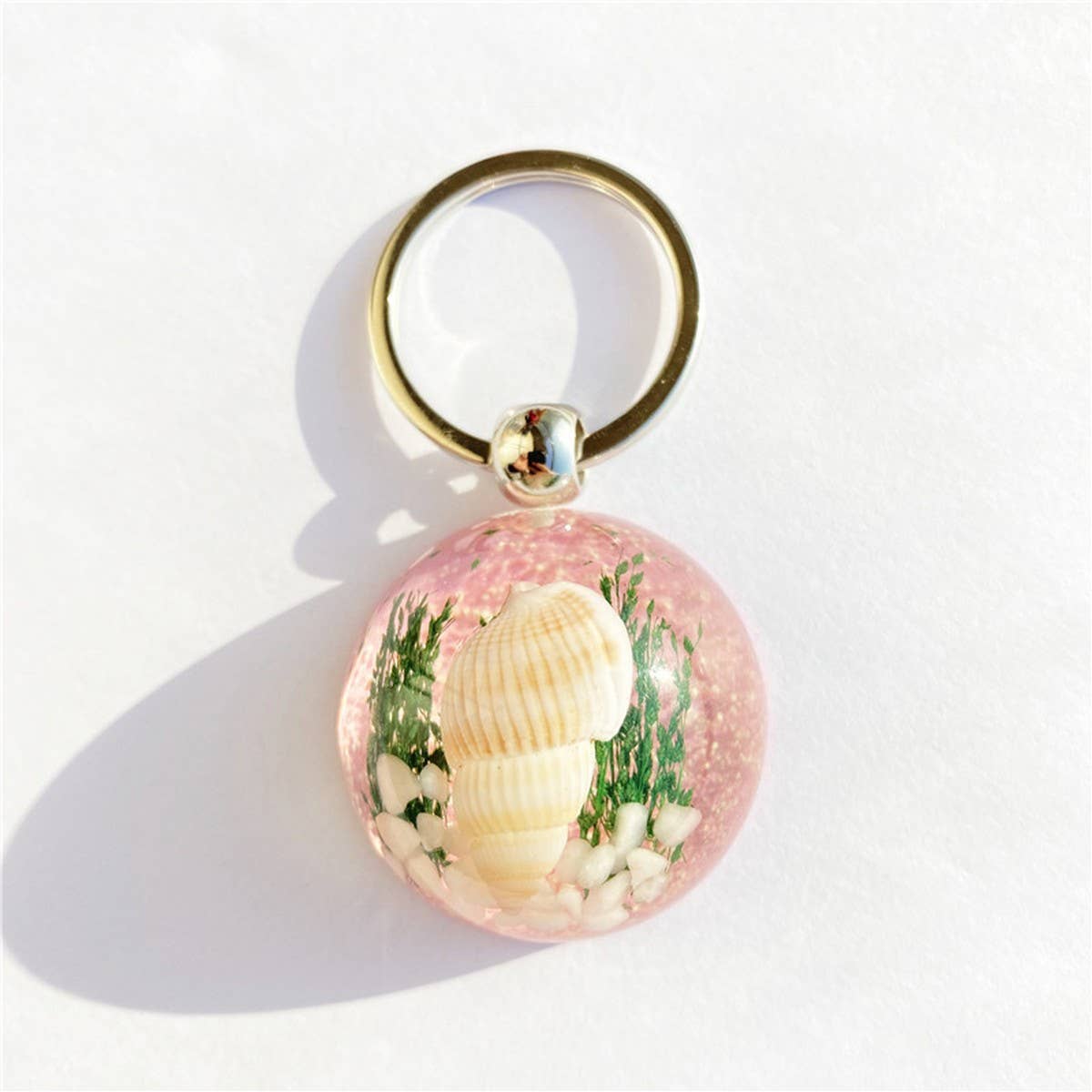 NEW CREATIVE CONCH CAR KEYCHAIN PENDANT