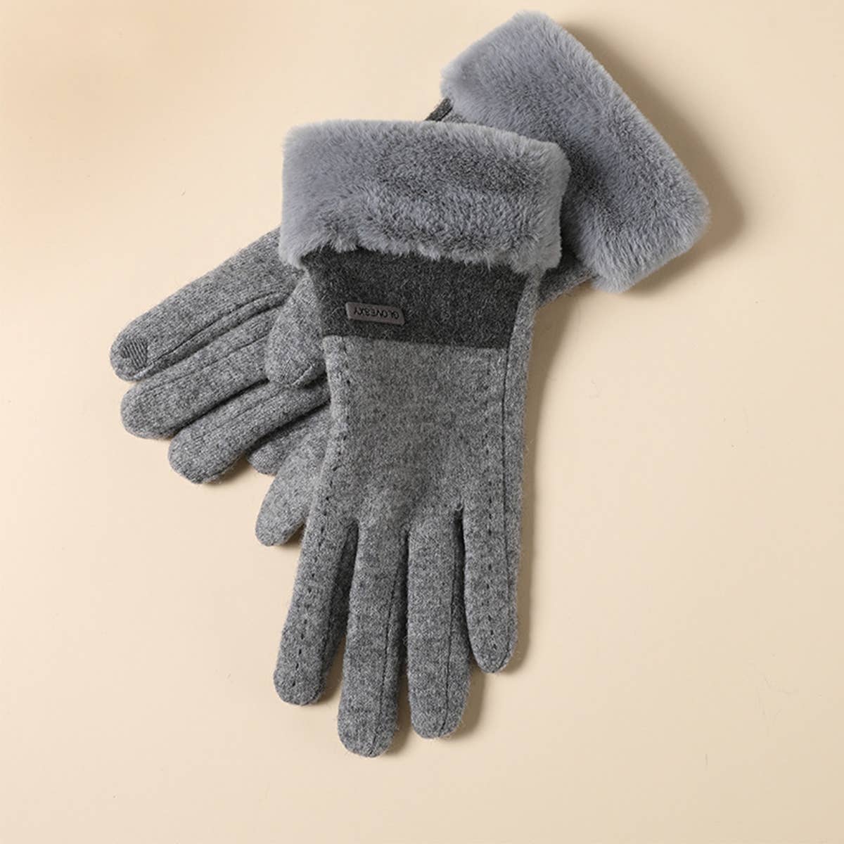 WOMENS AUTUMN AND WINTER WARM WOOL GLOVES_CWAG0061