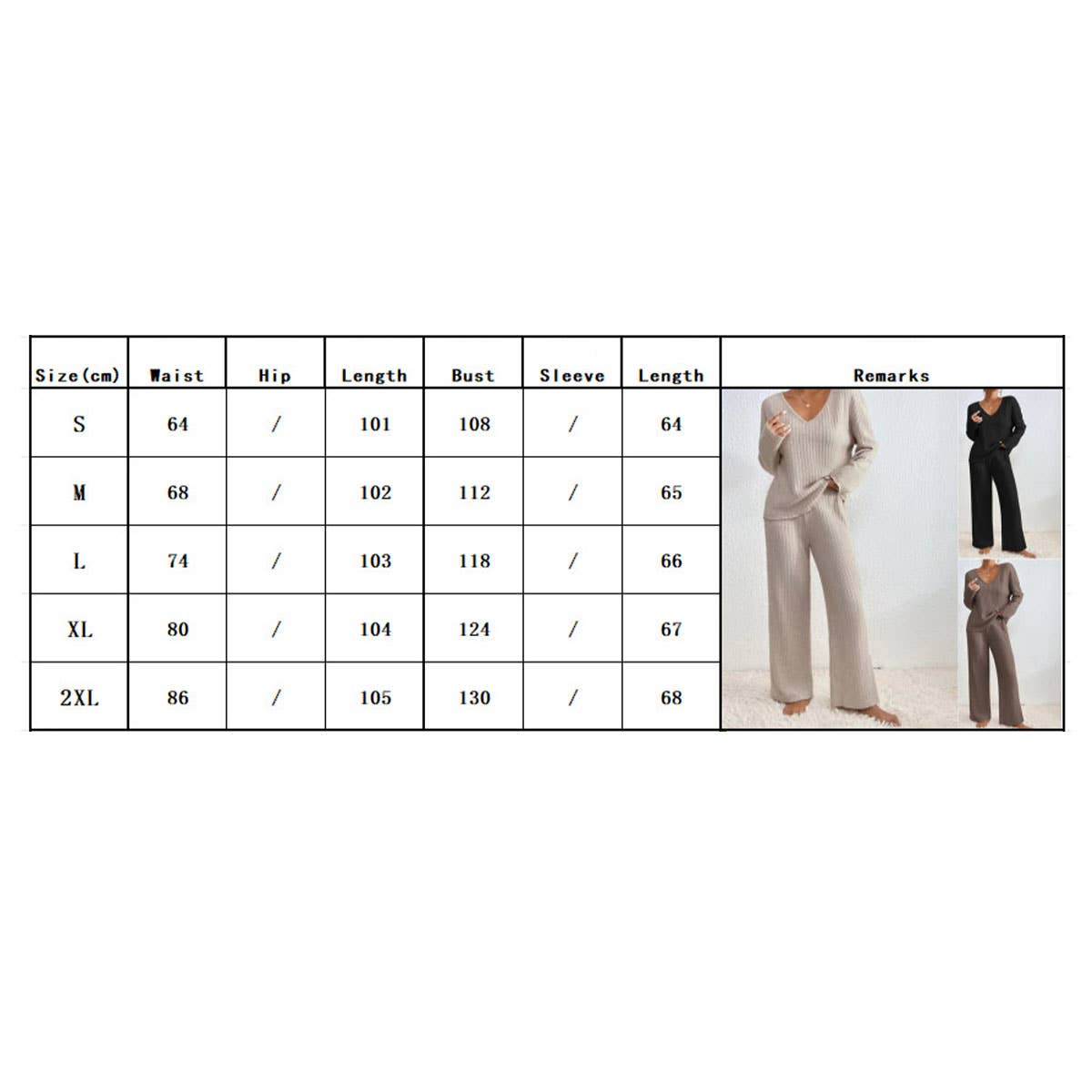 V-NECK LOOSE CASUAL PIT STRIP LONG SLEEVE SUIT