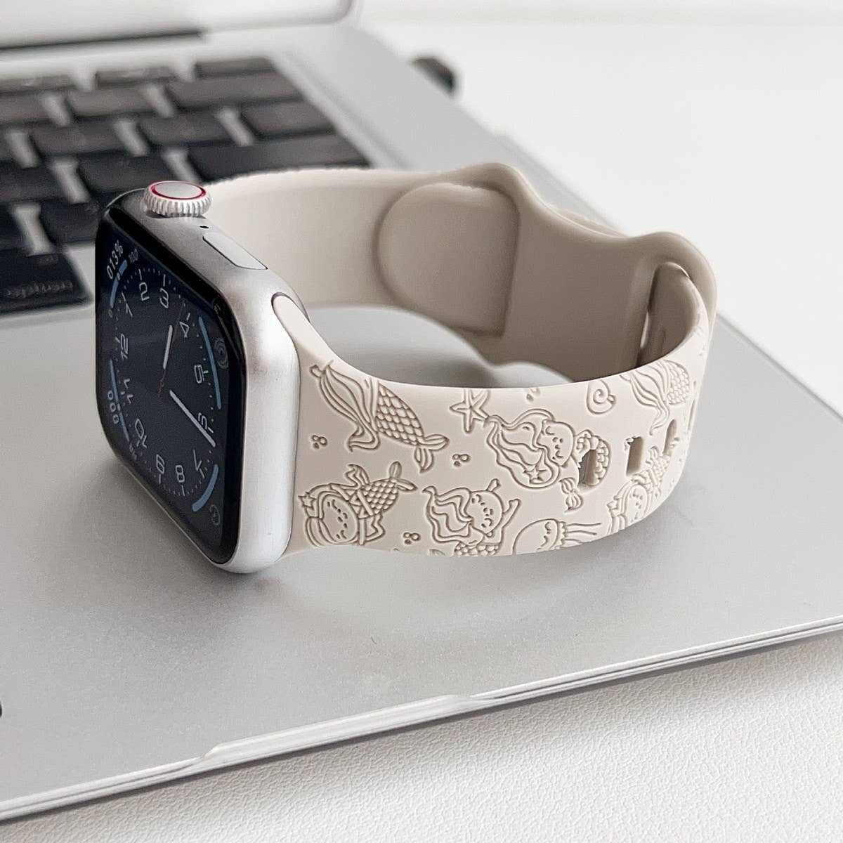 APPLE WATCH ULTRAS9S8 ENGRAVED MERMAID STRAP_CWWW0056