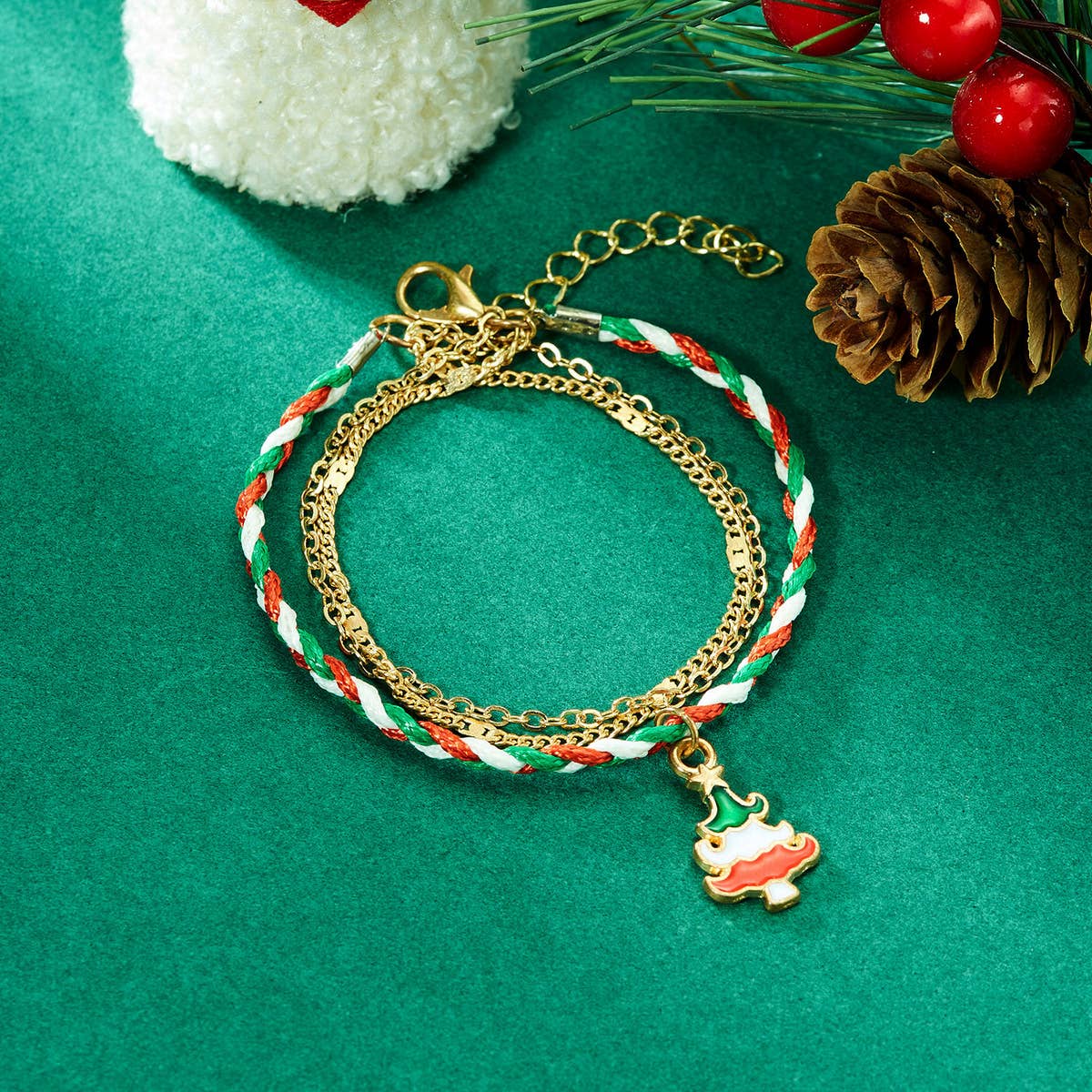 CHRISTMAS HANDMADE CHAIN BRACELET