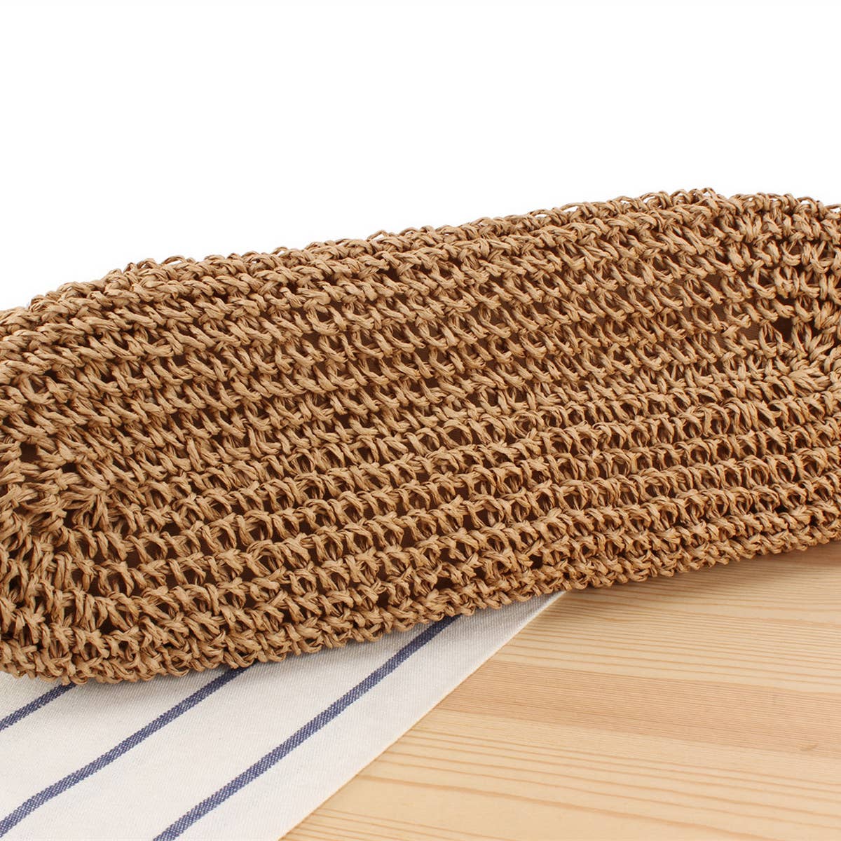 RETRO COLOR SHOULDER STRAP WOVEN BAG_CWAB2019