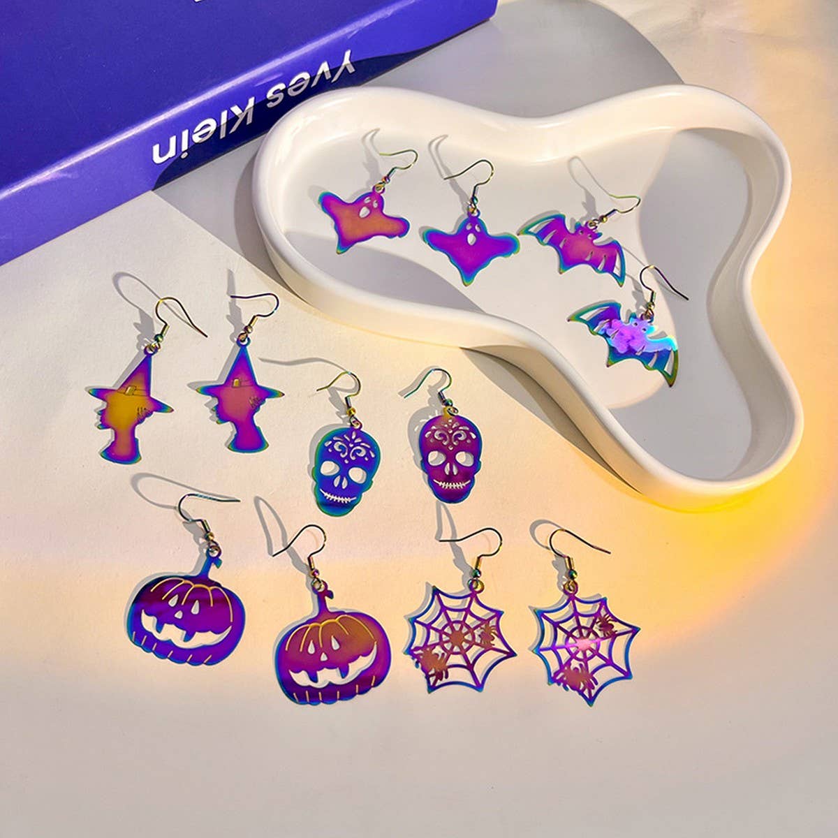 HALLOWEEN TRENDY COLORFUL GRADIENT EARRINGS