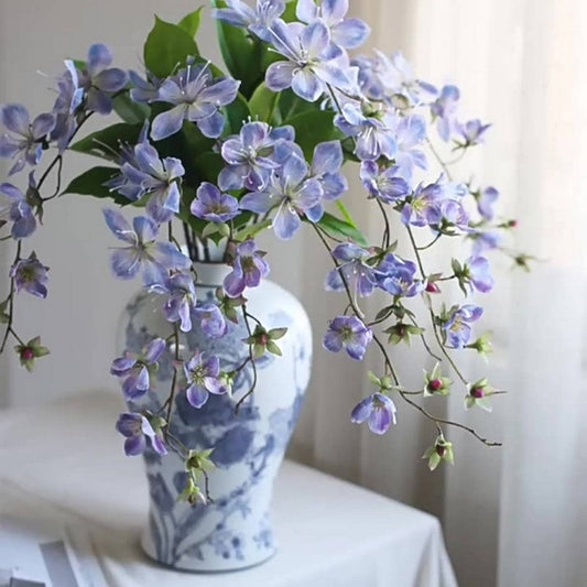 Single Stem Jasmine & Begonia Artificial Flower_CWMM6516