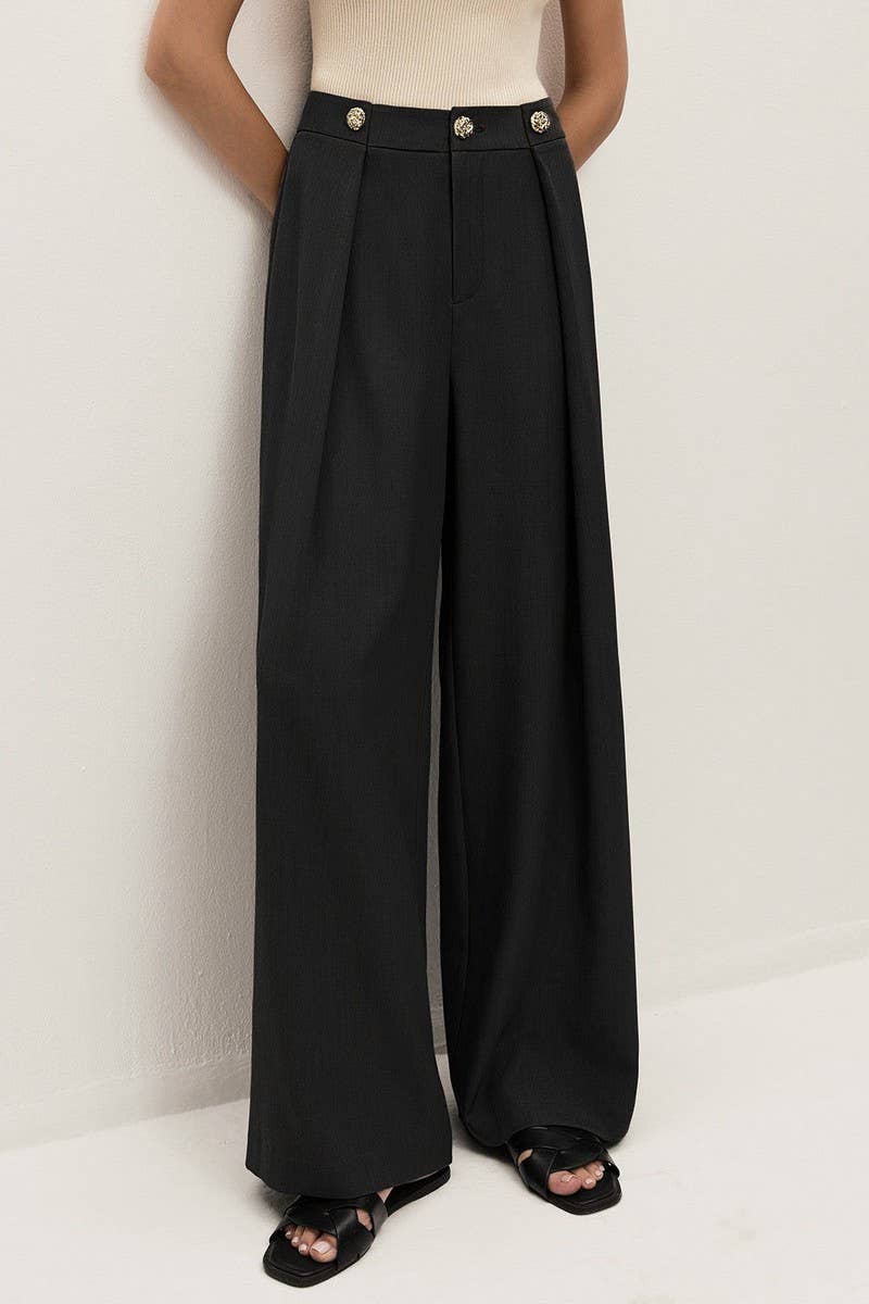 CWBLP2188_HIGH WAIST STRAIGHT LEG ZIP POCKET WORK PANTS
