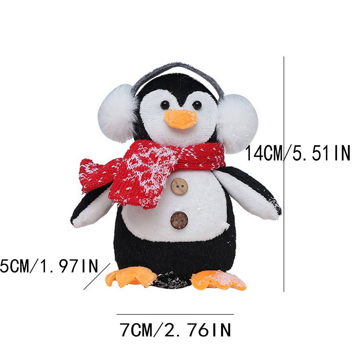 CWMM10352_CHRISTMAS PENGUIN ORNAMENT CUTE TREE HANGING DECOR