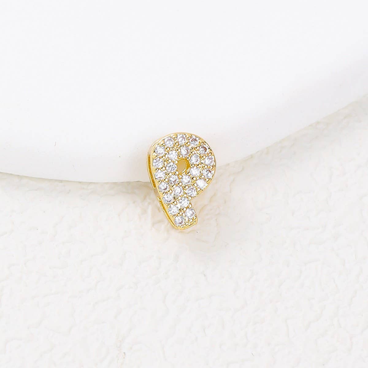 Tiny Zirconia Pendant 26 Letters Necklace