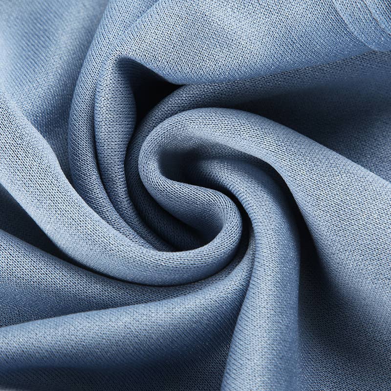 LOOSE SOLID COLOR DRAWSTRING ELASTIC-WAIST PANTS