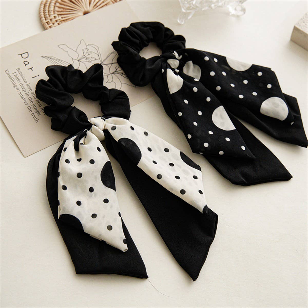DOUBLELAYER RIBBON TASSEL HAIRBAND HAIRACCESSORIES