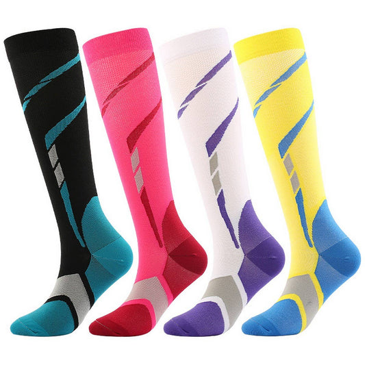 COLORFUL SPORTS LONG COMPRESSION SOCKS