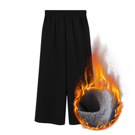 WOMEN'S WIDE-LEG PANTS WITH LOOSE, HIGH-WAISTED DRAPING