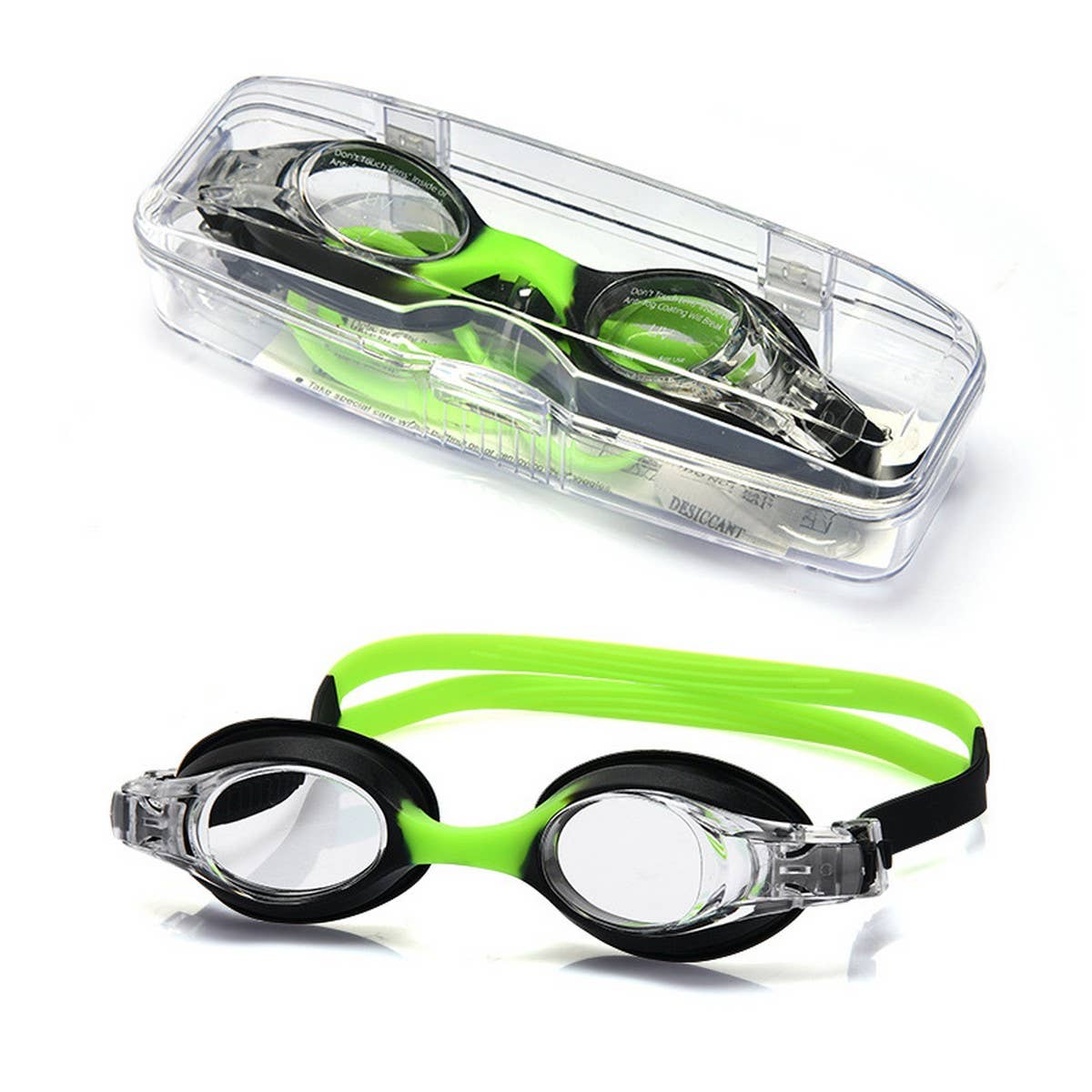 Kids Swim Goggles, HD Anti-Fog Silicone Design