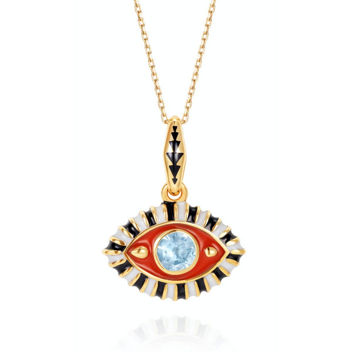 Colorful Evil Eye Pendant Necklace