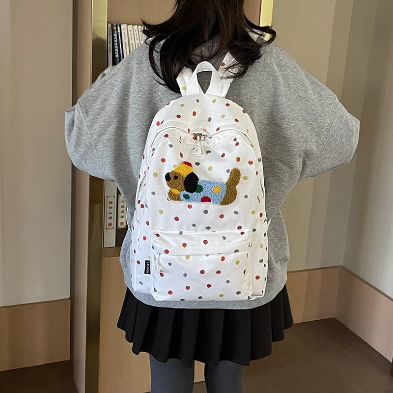 Printed versatile and large-capacity schoolbag