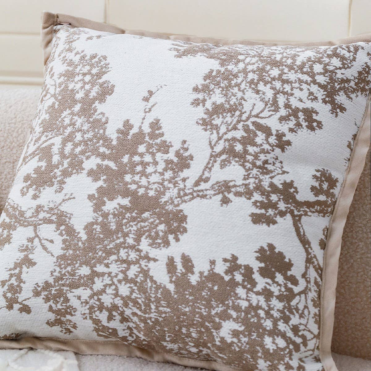 Cream Sofa Cushion Cover for Living Room & Bedroom