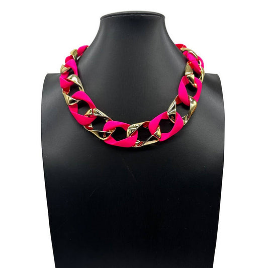 RESIN ACRYLIC HIP-HOP STYLE NECKLACE_CWMM4933