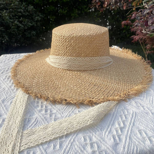 Women's summer sun protection fur brim hat_CWAH3429
