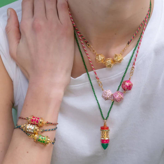 Literary Star Tarot Pendant Colored Bracelet