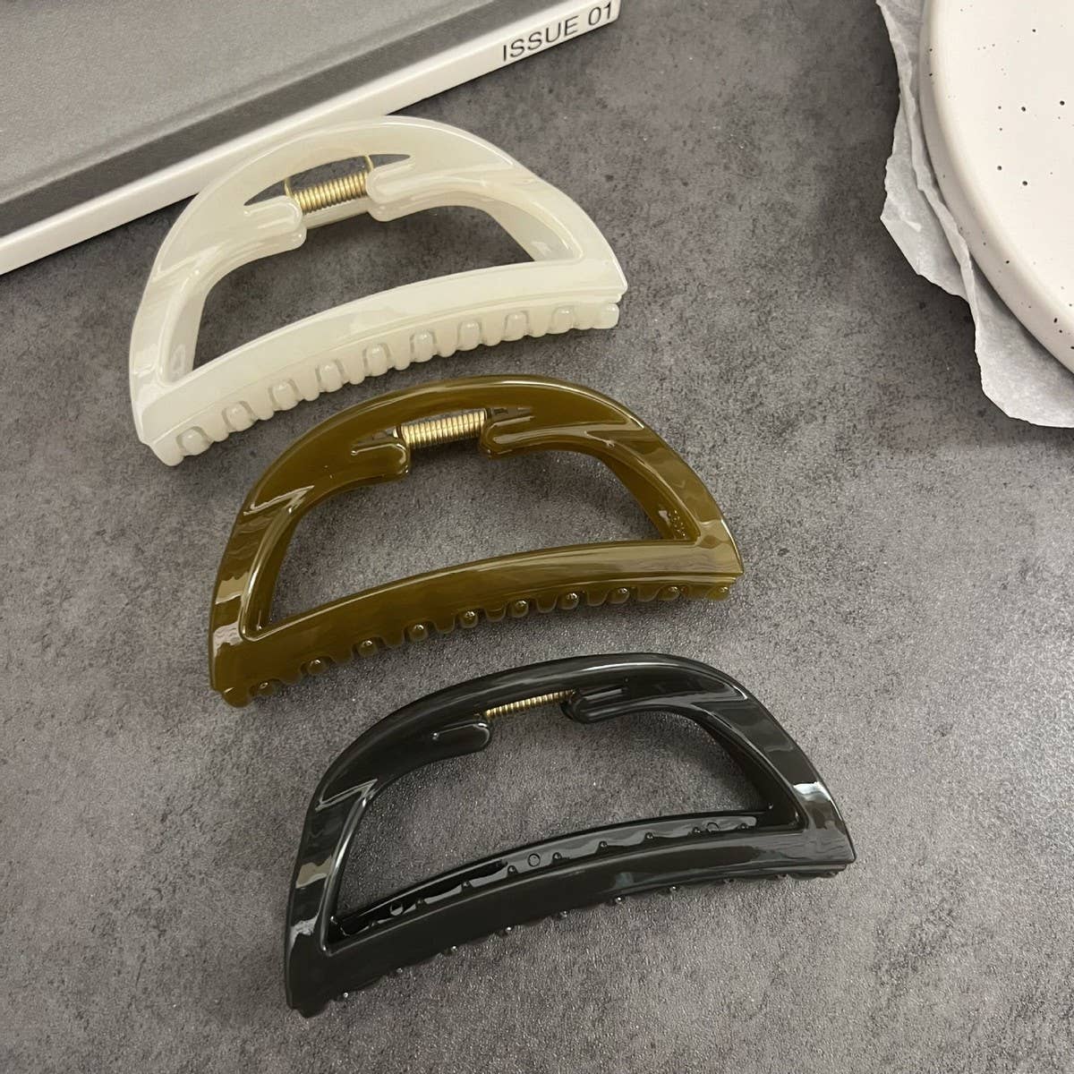 Bun Hair Claw for Women,High Ponytail Fixing Clip_CWAHA2651