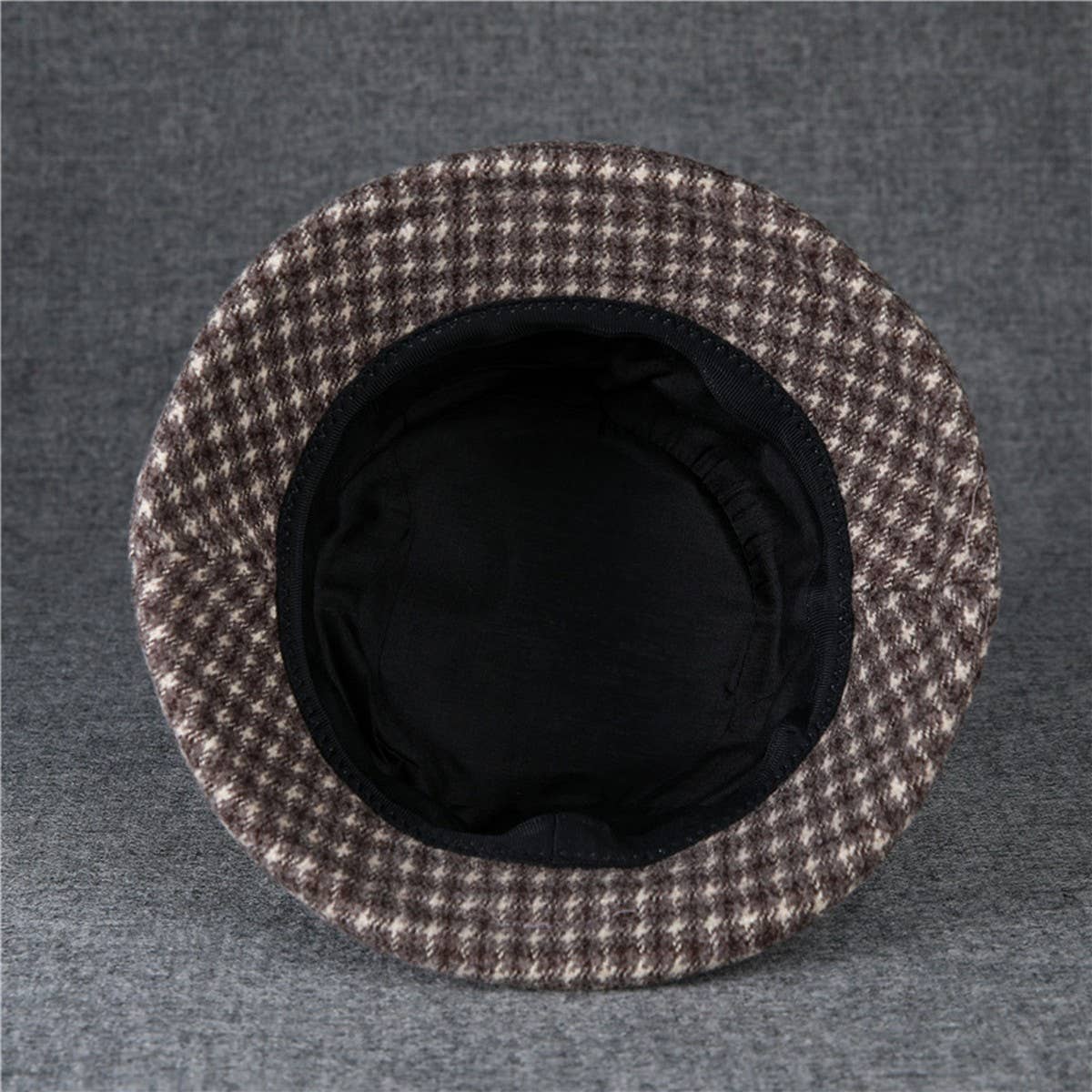 THICKENED WARM CURLED BOW RETRO BUCKET HAT_CWAH1795