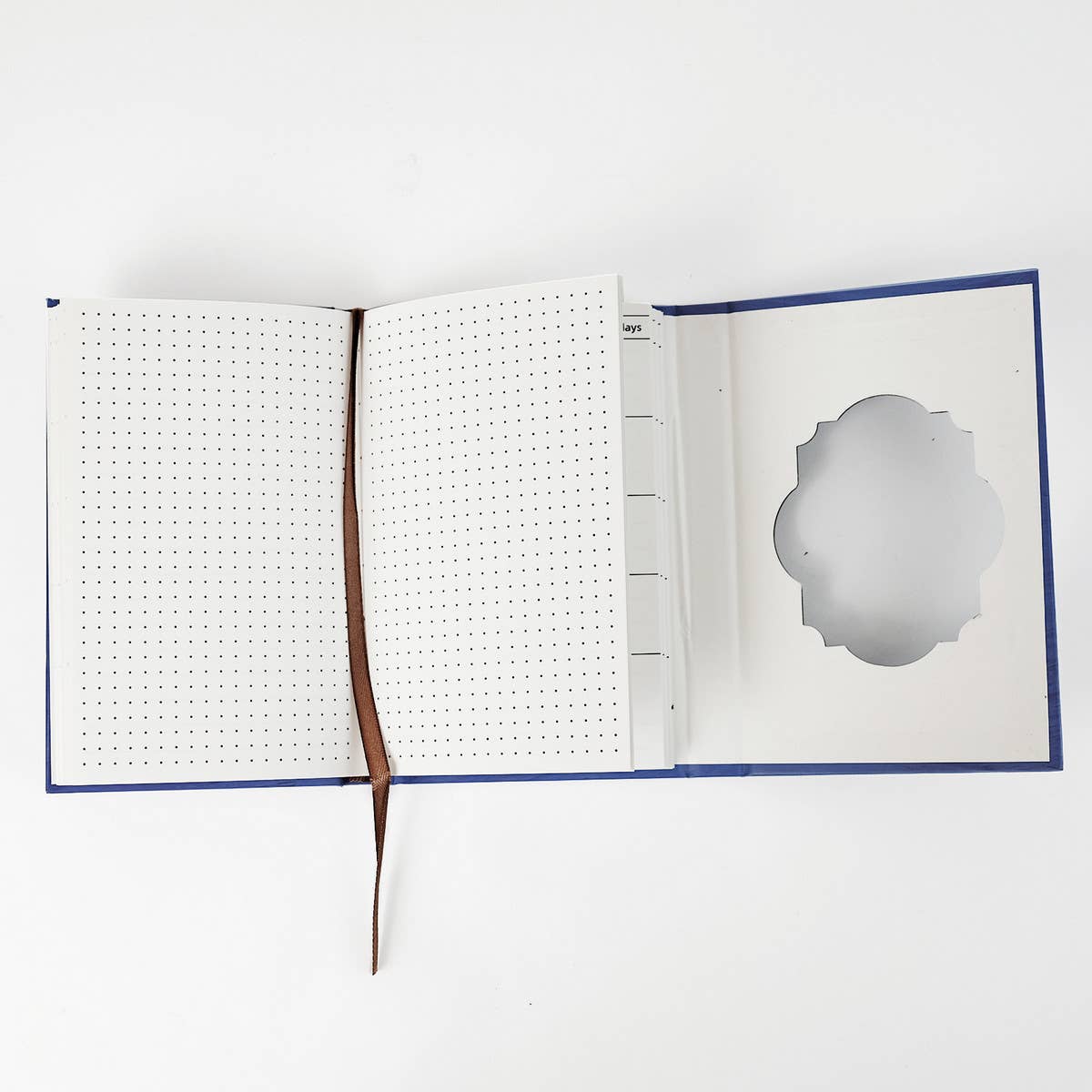 VINTAGE OIL PAINTING STAR AND MOON BLUE NOTEBOOK