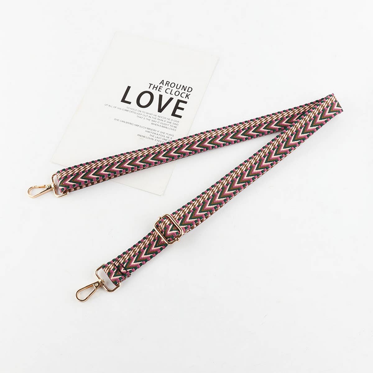 NEW EMBROIDERED REPLACEABLE ADJUSTABLE BAG STRAP