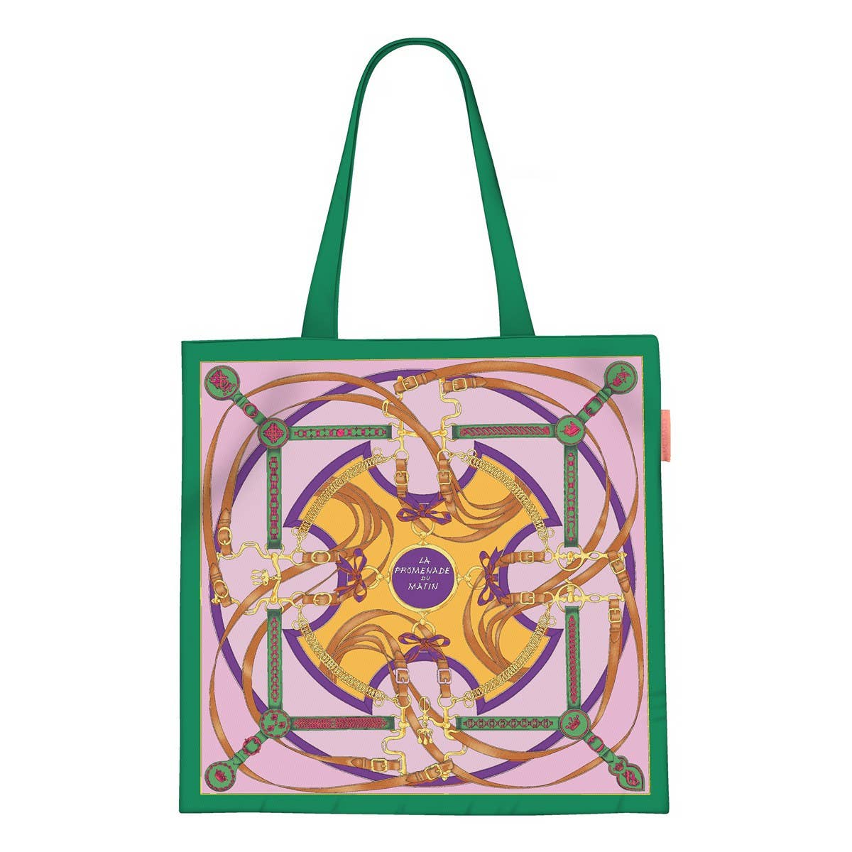 Belt Chain Canvas Tote Bag for Women_CWAB5127