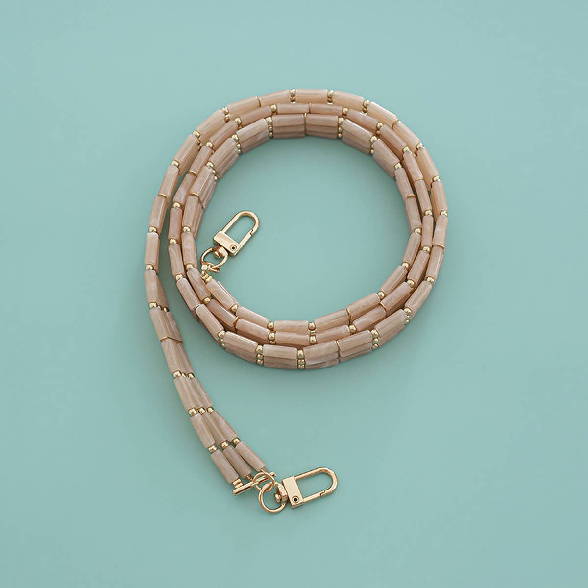 Bamboo Style Acrylic Long Crossbody Handbag Strap_CWMM5118