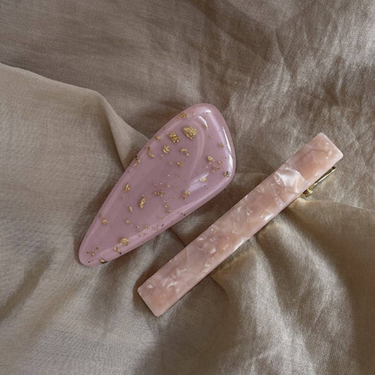 TEMPERAMENT AMBER DUCK BEAK BANGS CLIP HAIRPIN