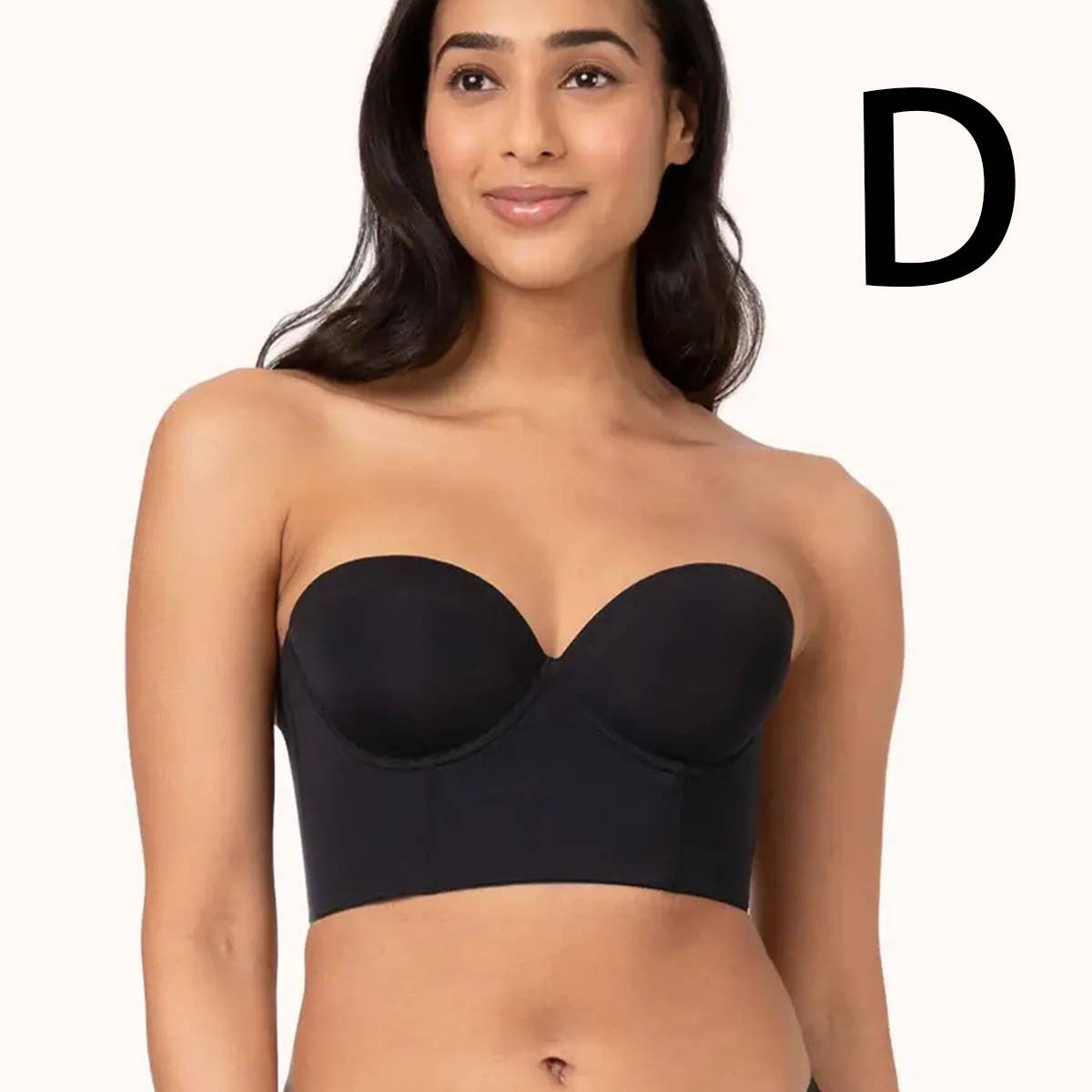 DETACHABLE SHOULDER STRAP BACKLESS  TOP bralette-CWMU0045