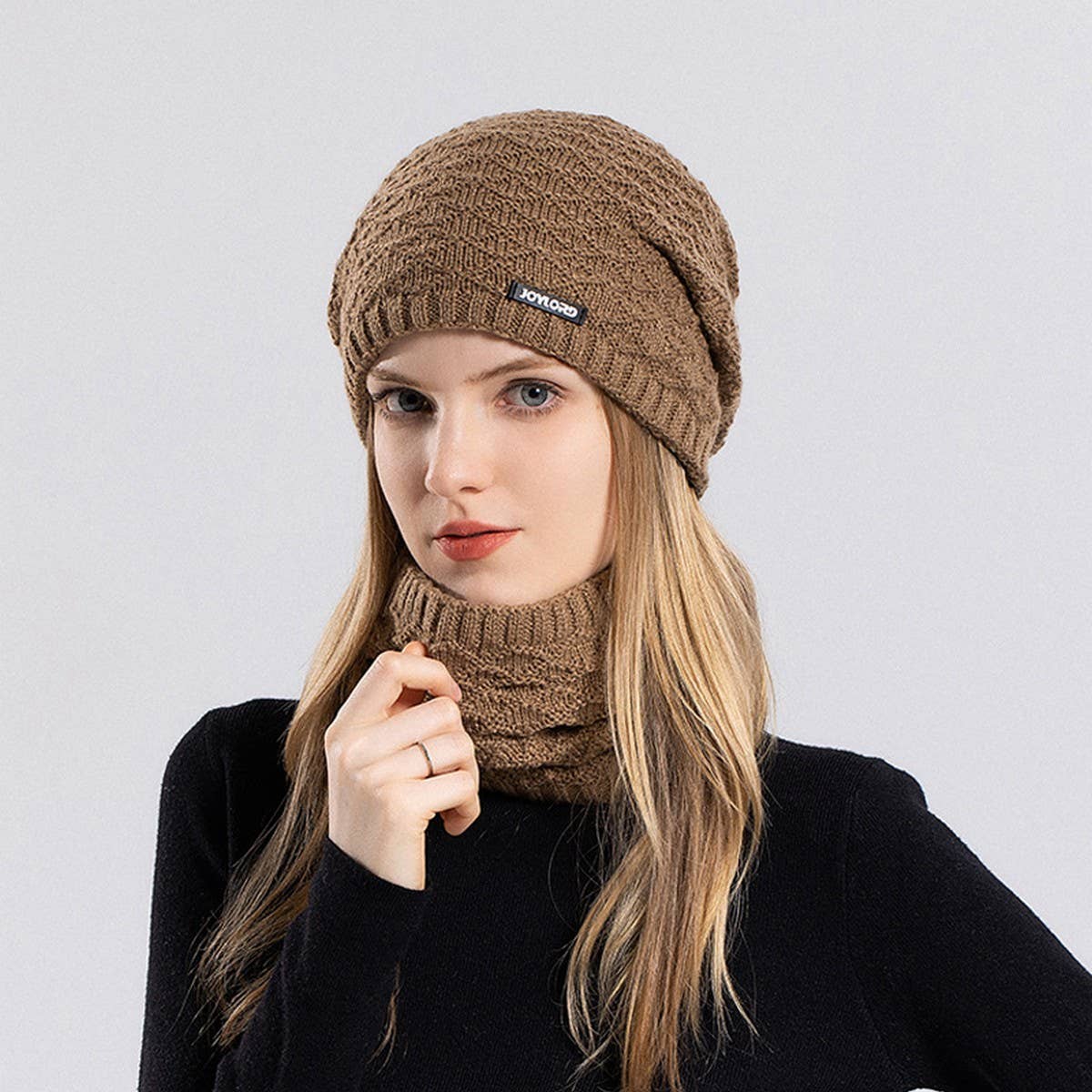 WINTER WARM HAT AND SCARF TWO PIECE SET