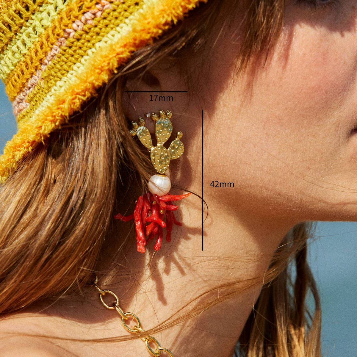 Fashionable Design Ocean Coral Earrings