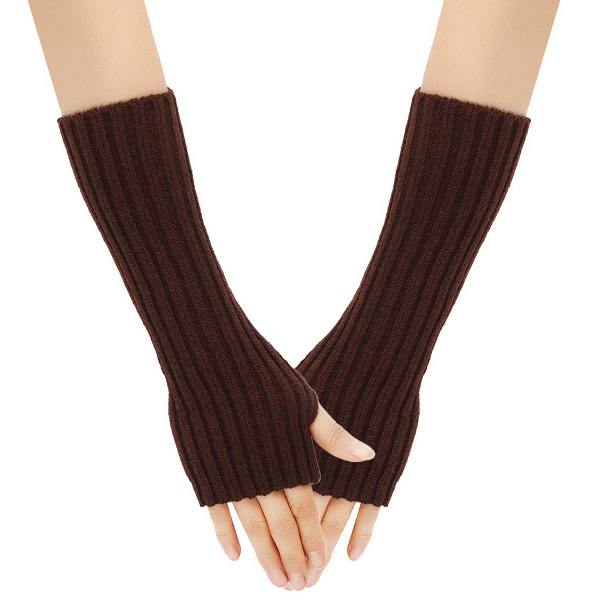 CWMM10077_KNIT FINGERLESS ARM WARMERS WOMEN