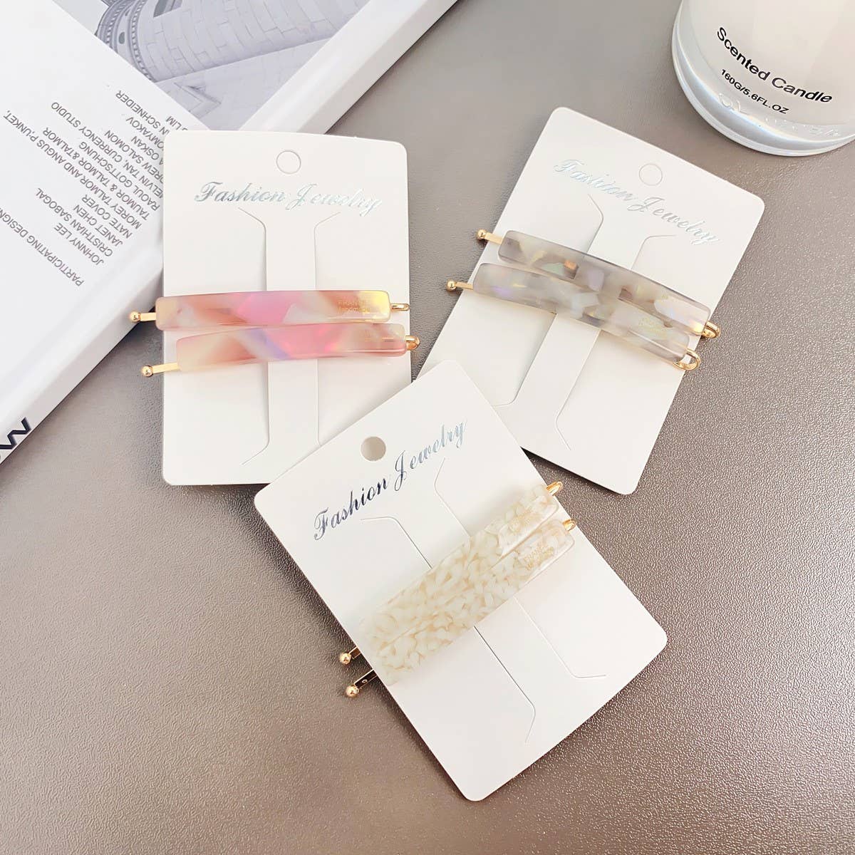 Acetate Side Bang Clip,French Minimalist Hair Pin_CWAHA2087