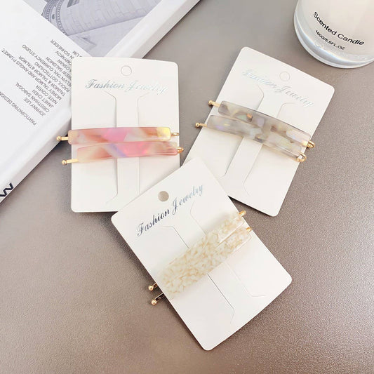 Acetate Side Bang Clip,French Minimalist Hair Pin_CWAHA2087