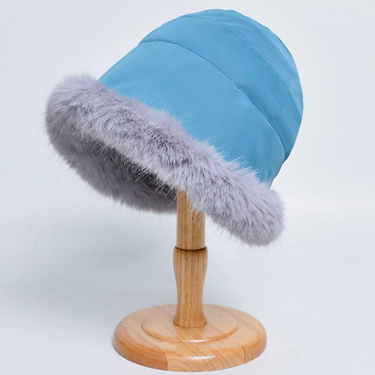 WOMEN WINTER FASHION PLUSH BUCKET HAT_CWAH0562