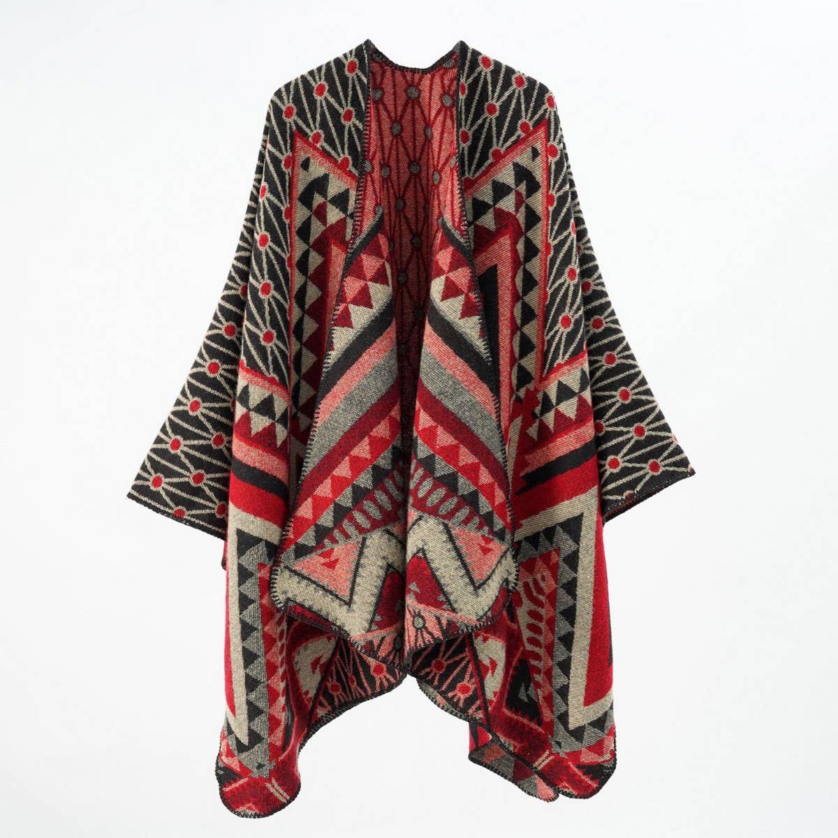 FASHION TRAVEL OUTFIT PHOTO WARM WARM SHAWL_CWMM2093