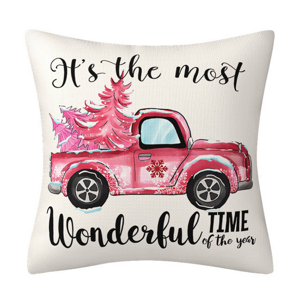NEW ARRIVAL PINK SANTA CLAUS PILLOWCASE