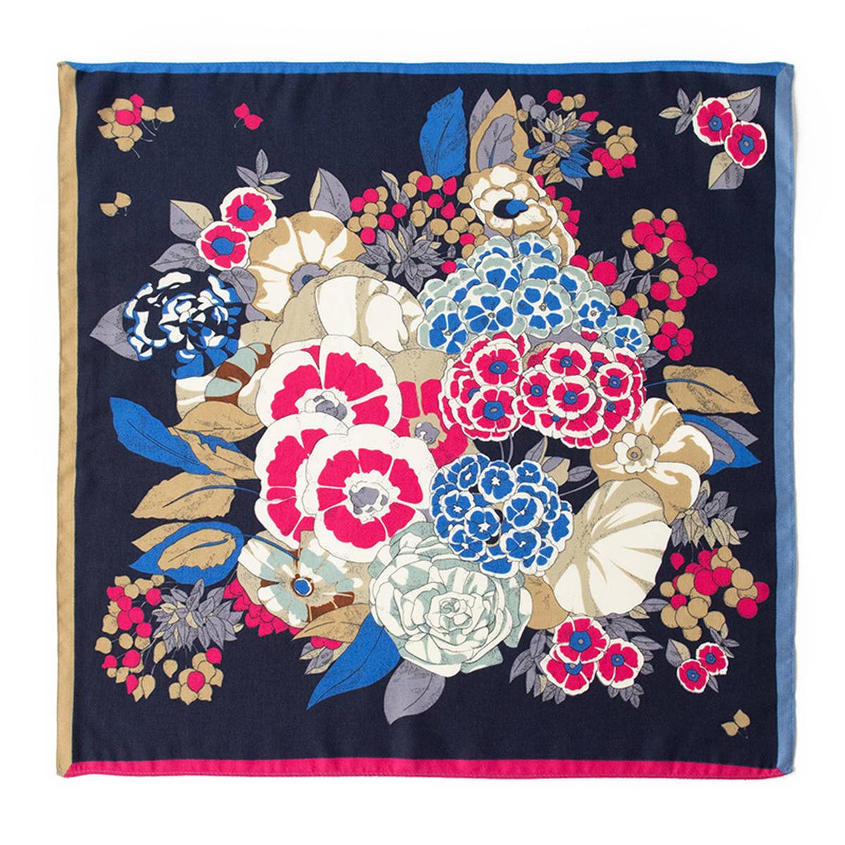 Retro Art Deco Small Square Scarf, Versatile_CWASC0925