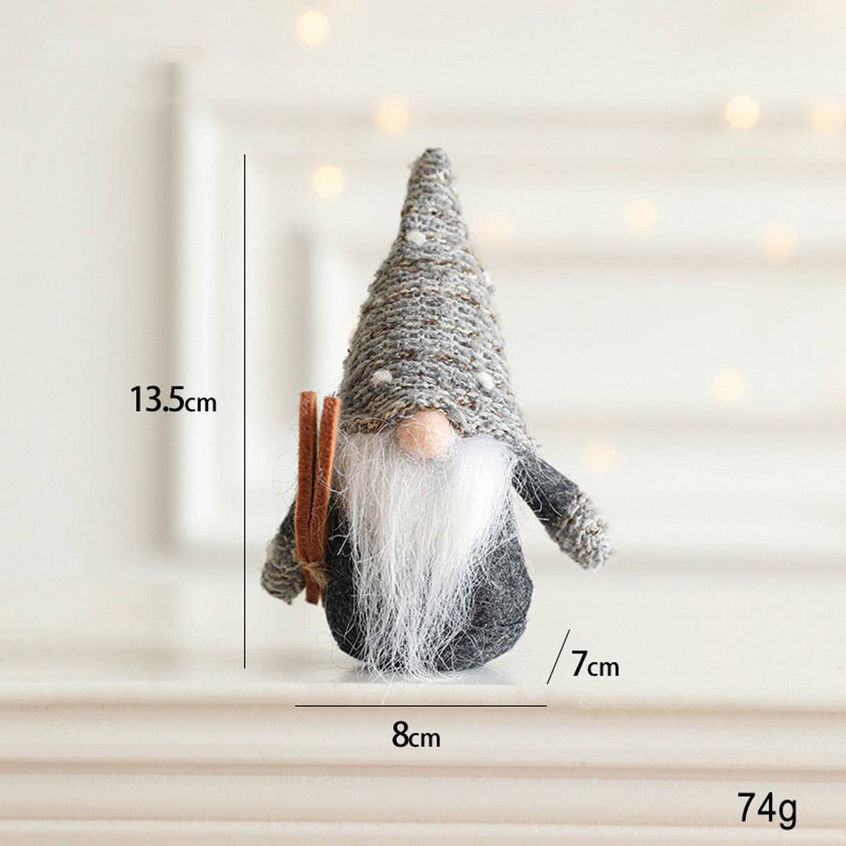 Fabric Santa & Rudolph Doll Holiday Decoration_CWMM9685