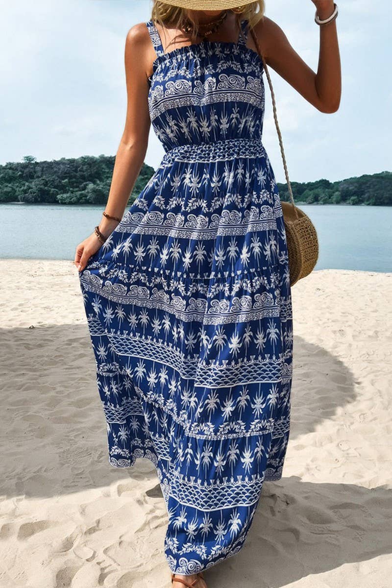 CWDMD4681_SUMMER SUSPENDER TUBE TOP HIGH WAIST DRESS