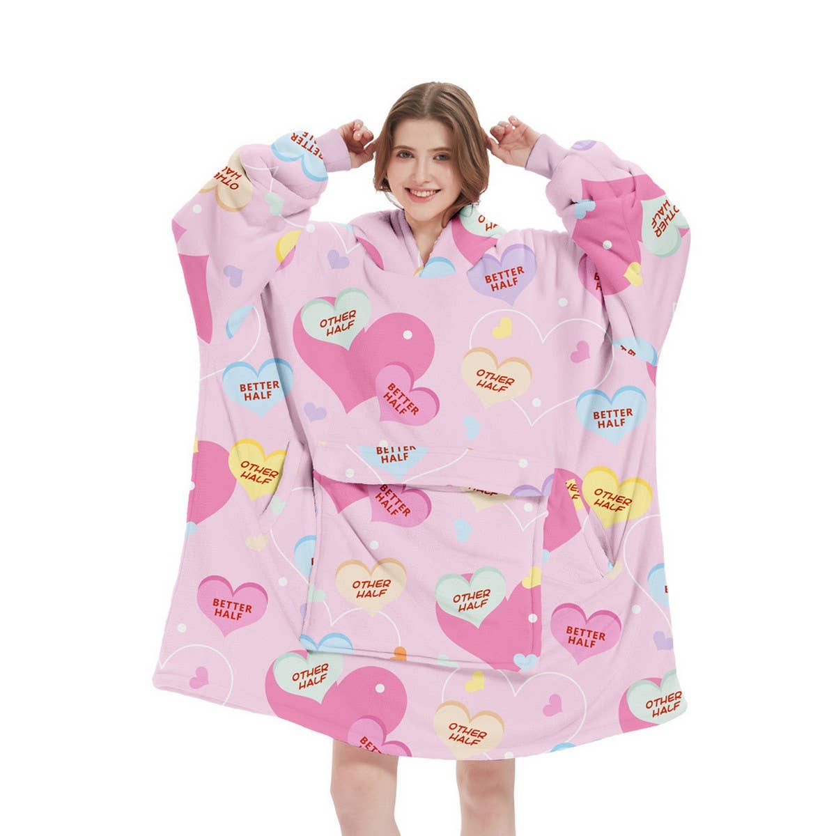 Pullover Hoodie Blanket for Outdoor & TV Lounging_CWAHA6526