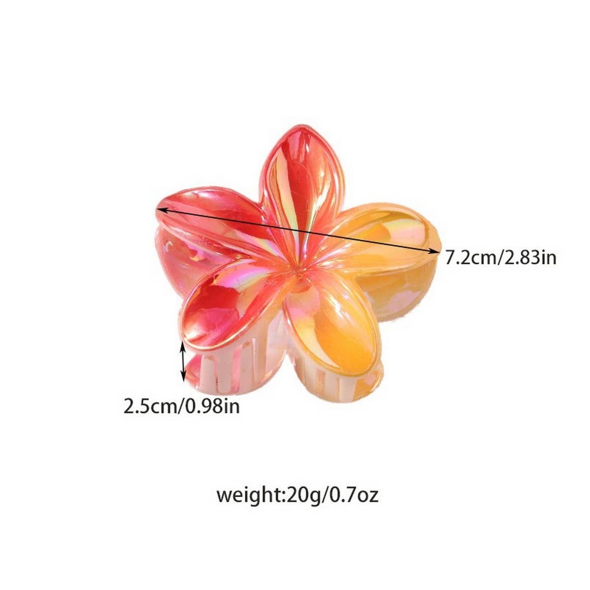 Egg Flower Gradient Hair Claw ? Stylish & Elegant