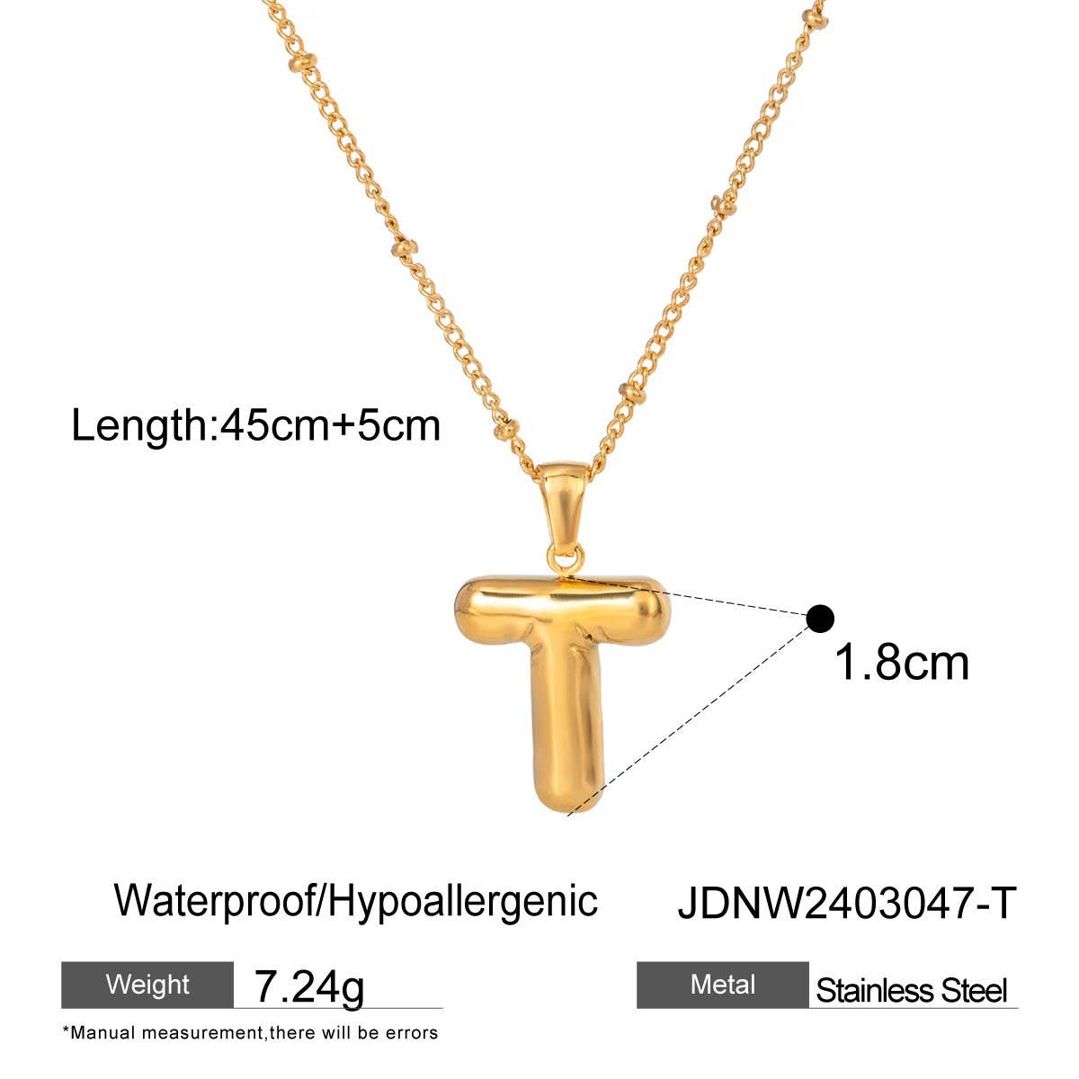 NICHE ALL-MATCH TEMPERAMENT GLOSSY LETTER NECKLACE_CWAJE1893