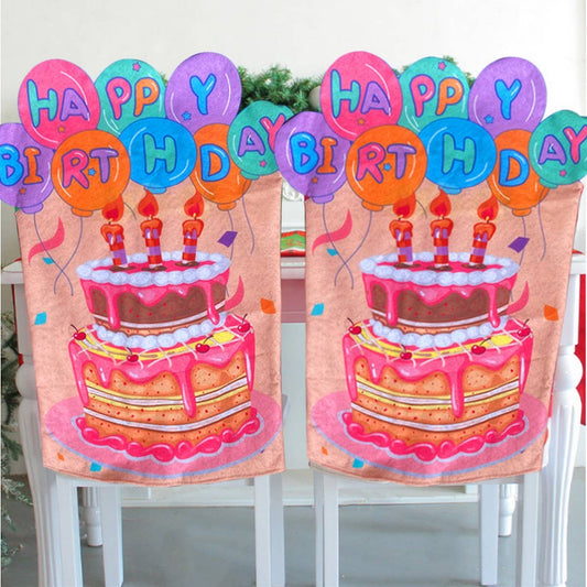 CWMM9614_BIRTHDAY DECORATION STRETCH ONE-PIECE CHAIR COVER