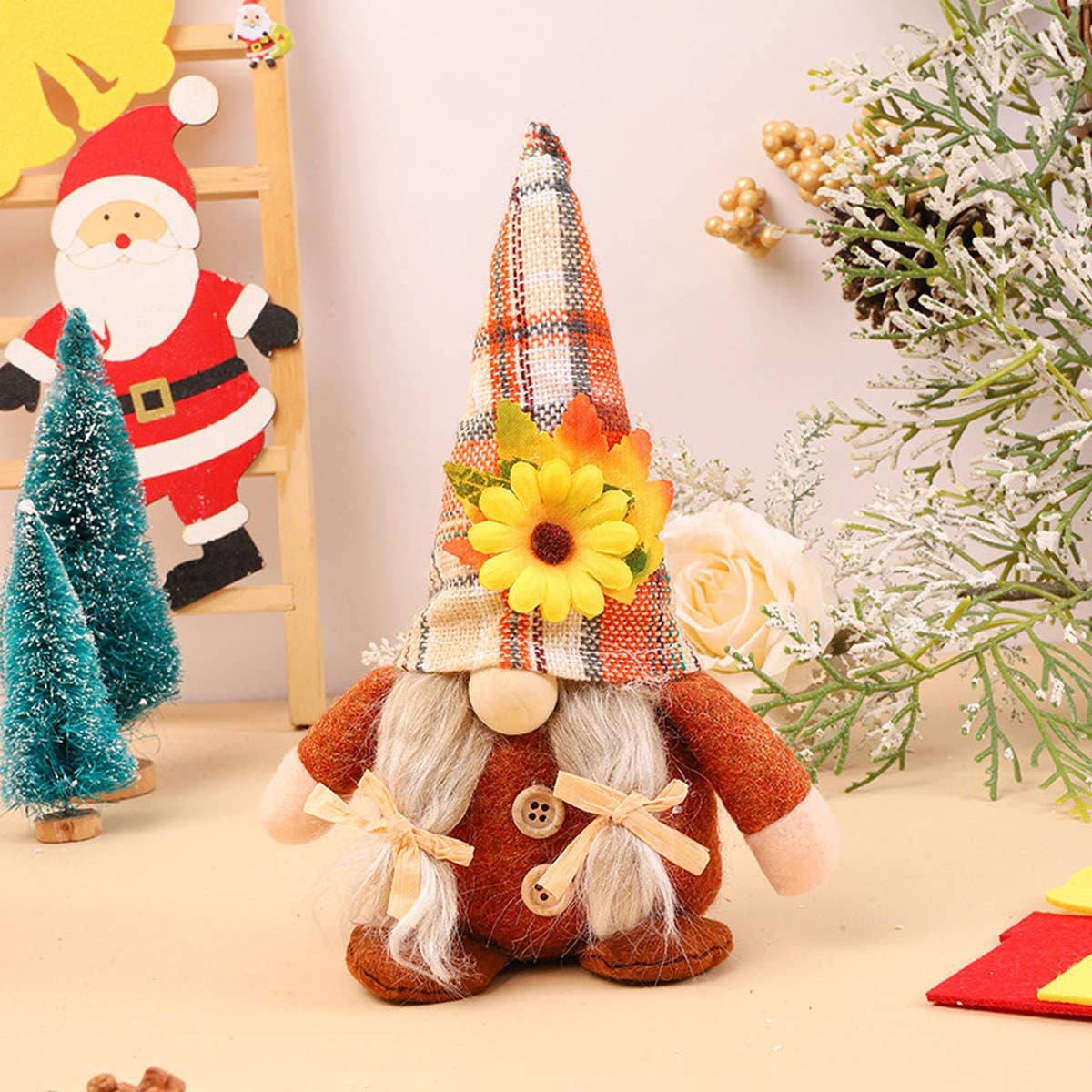 THANKSGIVING DECORATIONS FACELESS DOLL ORNAMENTS