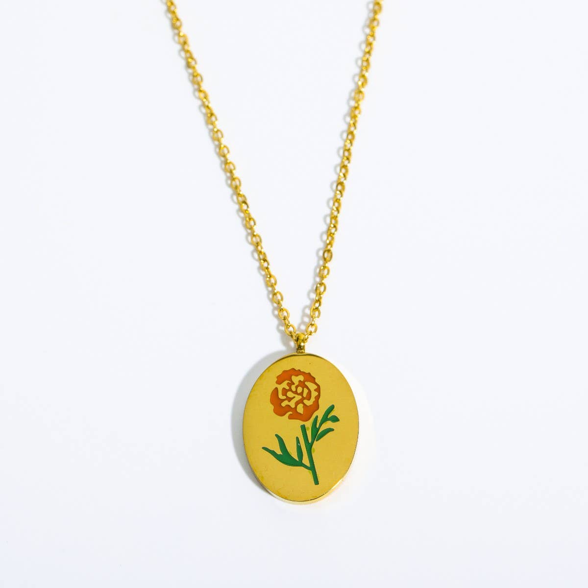 VINTAGE DECEMBER FLOWER CLAVICLE NECKLACE