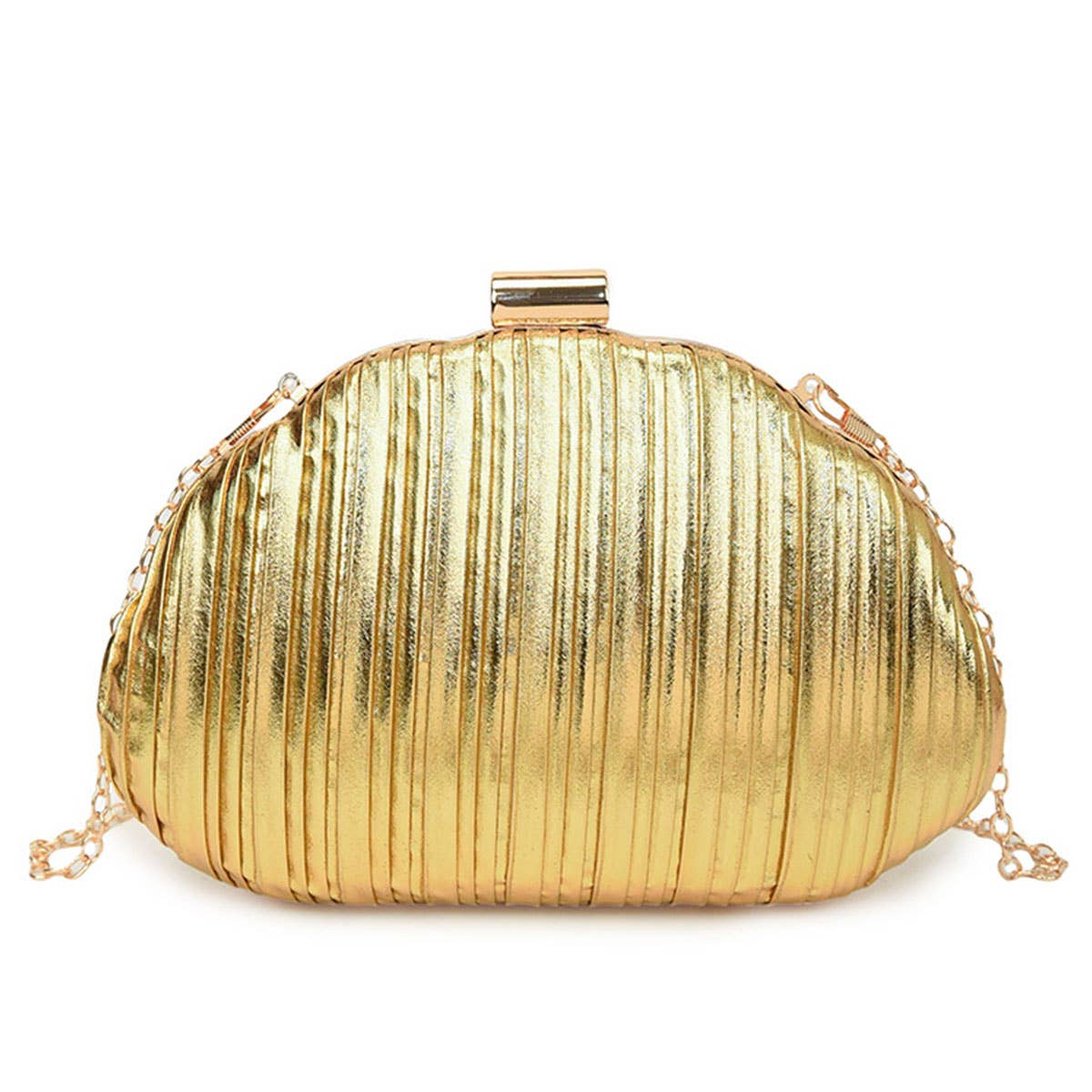 Fashionable and niche glossy single-shoulder bag