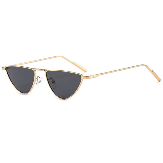 New Triangle Mini Frame Cat Eye Sunglasses_CWASG1187