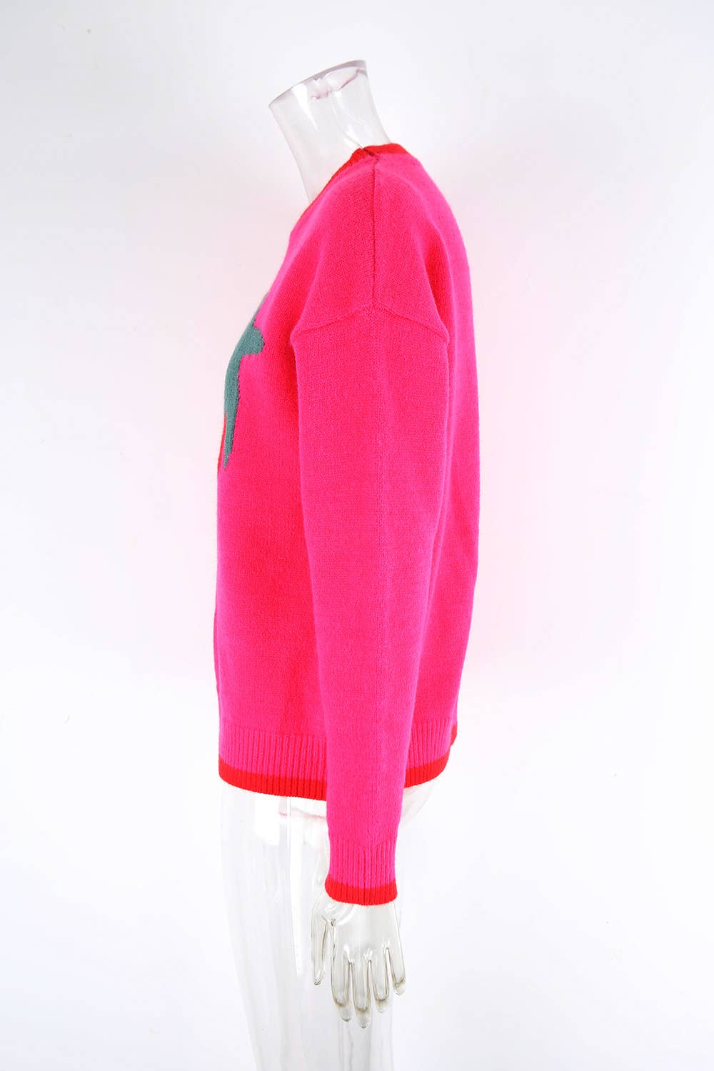 Strawberry Valentine's Day knitted sweater